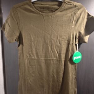 Pact Women's Olive Green T-Shirt